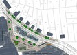 So wird der umgestaltete Rathausplatz aussehen. Grafik: Stadt