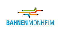 Das Logo der Bahnen der Stadt Monheim