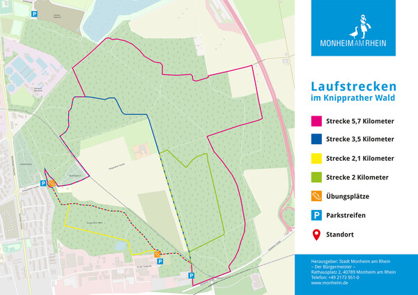 Walking- und Jogging-Begeisterte können vier ausgewiesenen Strecken zwischen 2 und 5,7 Kilometern durch den Wald folgen. Foto: Birte Hauke
