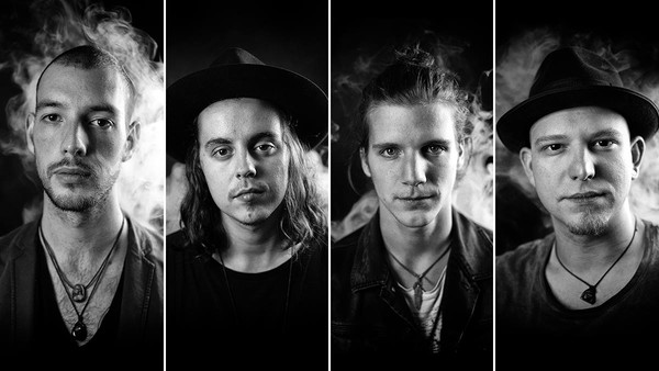Die Band Assaia, Alexander Petermandl (v.l.n.r.), Sandro Jaklitsch, Felix Martl und Sebastian Wurm, aus Graz spielt am 20. Februar im Sojus 7. Foto: Daniel Hannih
