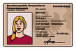 Leichte Sprache Bild: stilisierter Personalausweis