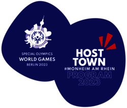 Das Logo des Special Olympics World Games Host Town Programs für Monheim am Rhein