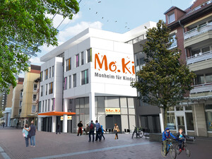 Visualisierung des Mo.Ki. Zentrums in der Heinestraße
