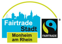 Das Logo der Fairtrade Stadt Monheim am Rhein