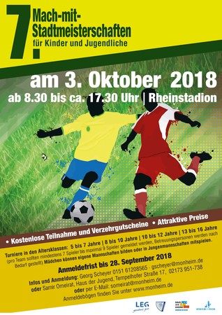 Bei den 7. Mach-mit-Stadtmeisterschaften steht das faire Miteinander im Mittelpunkt.