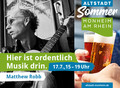 Altstadt-Sommer: Konzert mit Matthew Robb