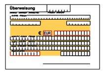 Leichte-Sprache-Bild: Ein Überweisungsschein