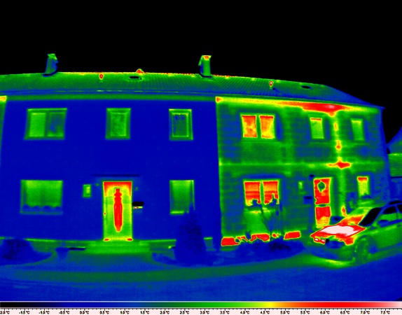 Solche Thermografie-Aufnahmen werden von Experten ausgewertet. Foto: Stadt Monheim am Rhein