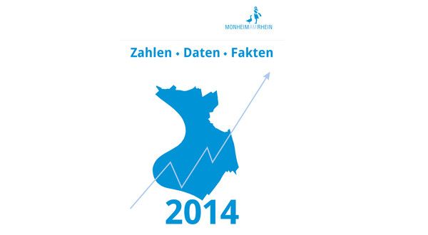 Die Stadt hat jetzt den Statistischen Bericht für das Jahr 2014 herausgegeben. Die darin enthaltenen Zahlen lesen sich gut. Die Pfeile weisen nicht nur auf dem Titelblatt nach oben. Grafik: Stadt Monheim am Rhein