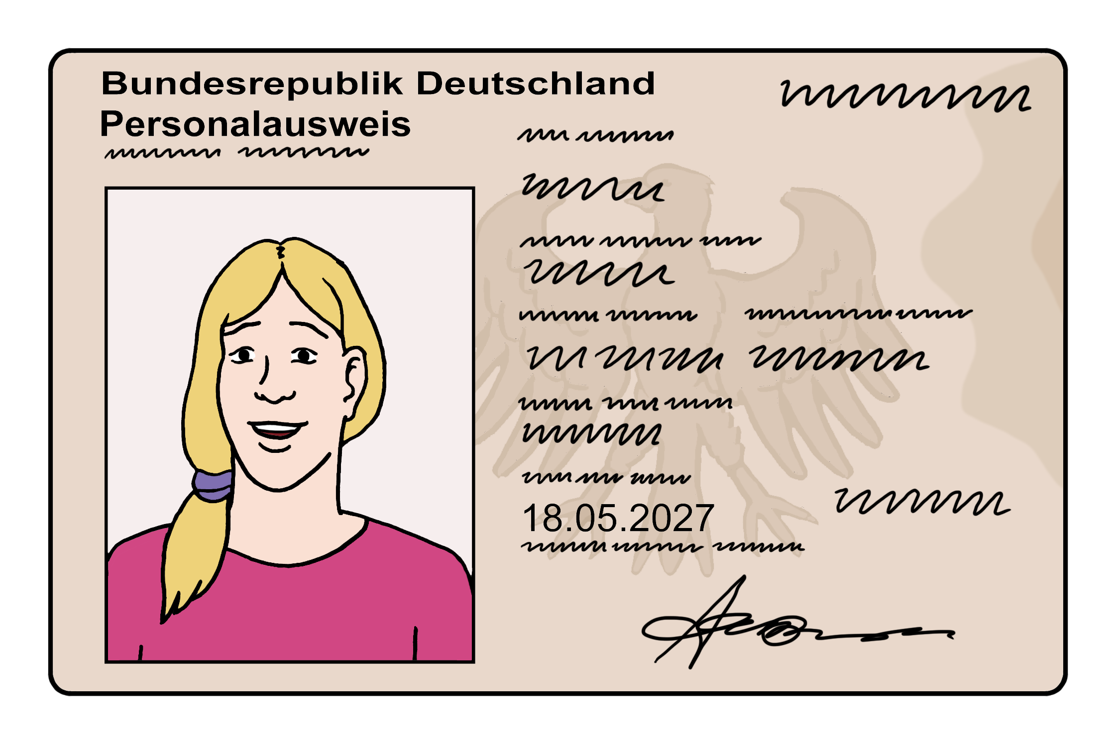 Leichte Sprache Bild: Personalausweis