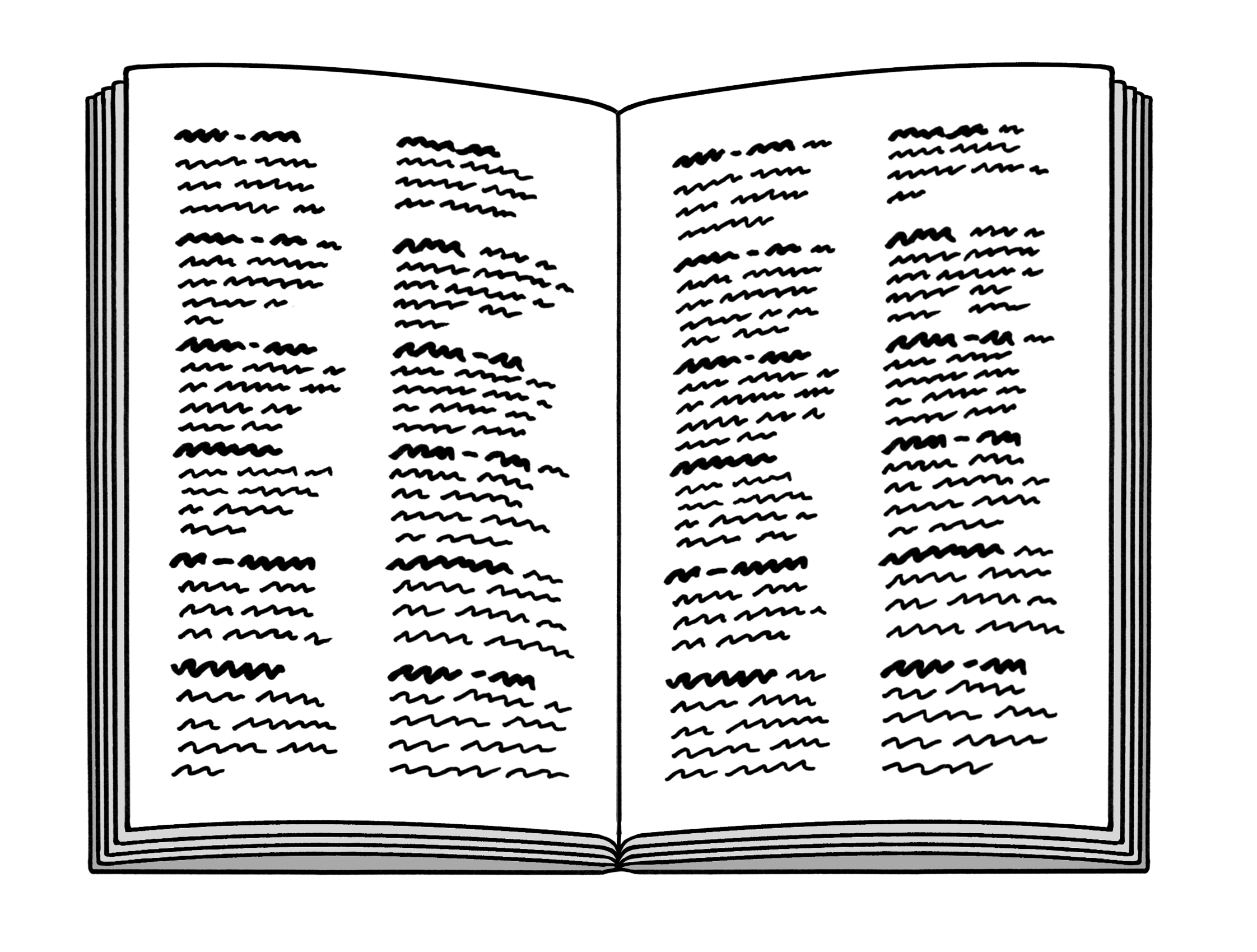 Leichte Sprache Bild: ein aufgeschlagenes Wörterbuch