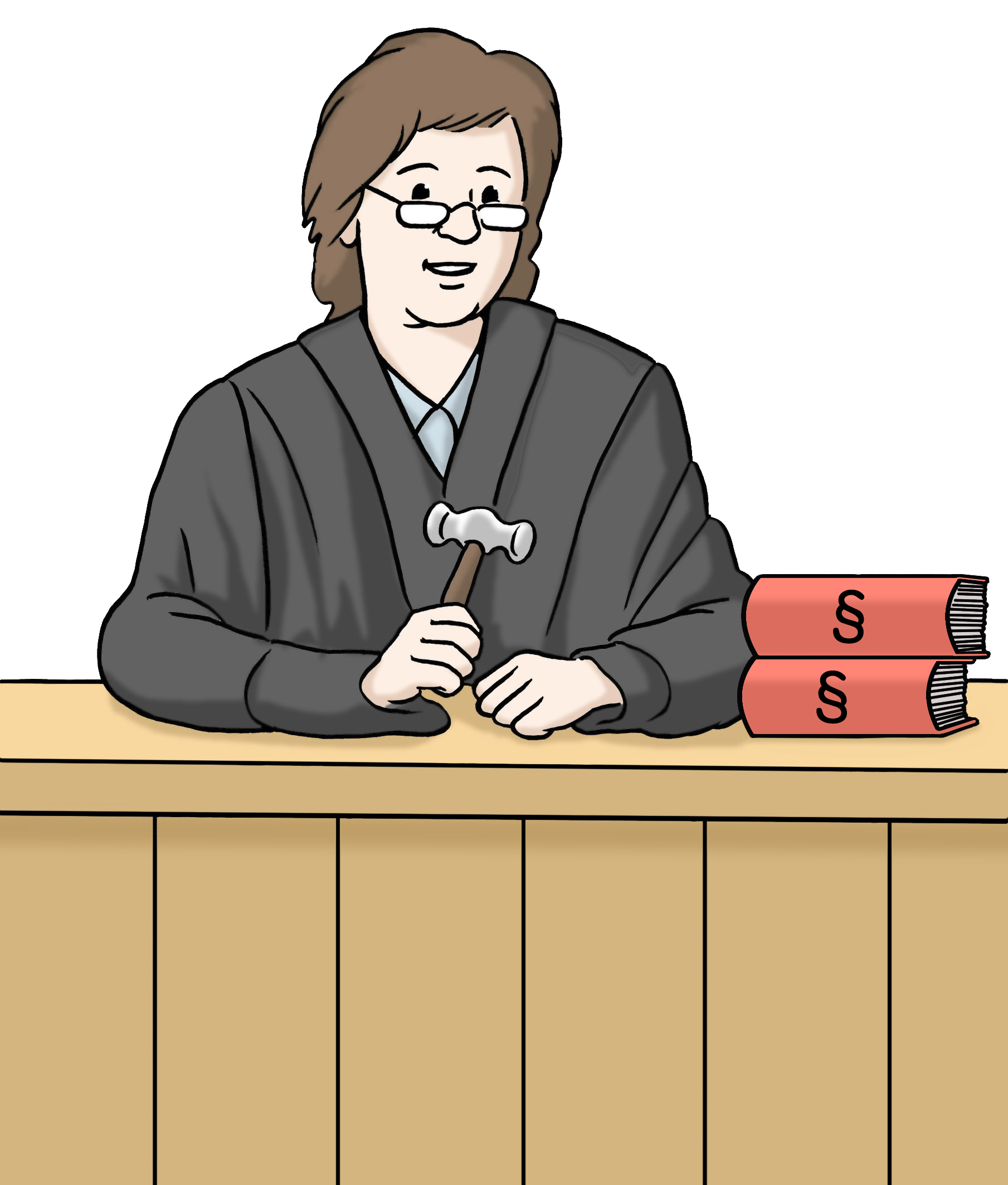 Leichte Sprache Bild: Eine Richterin