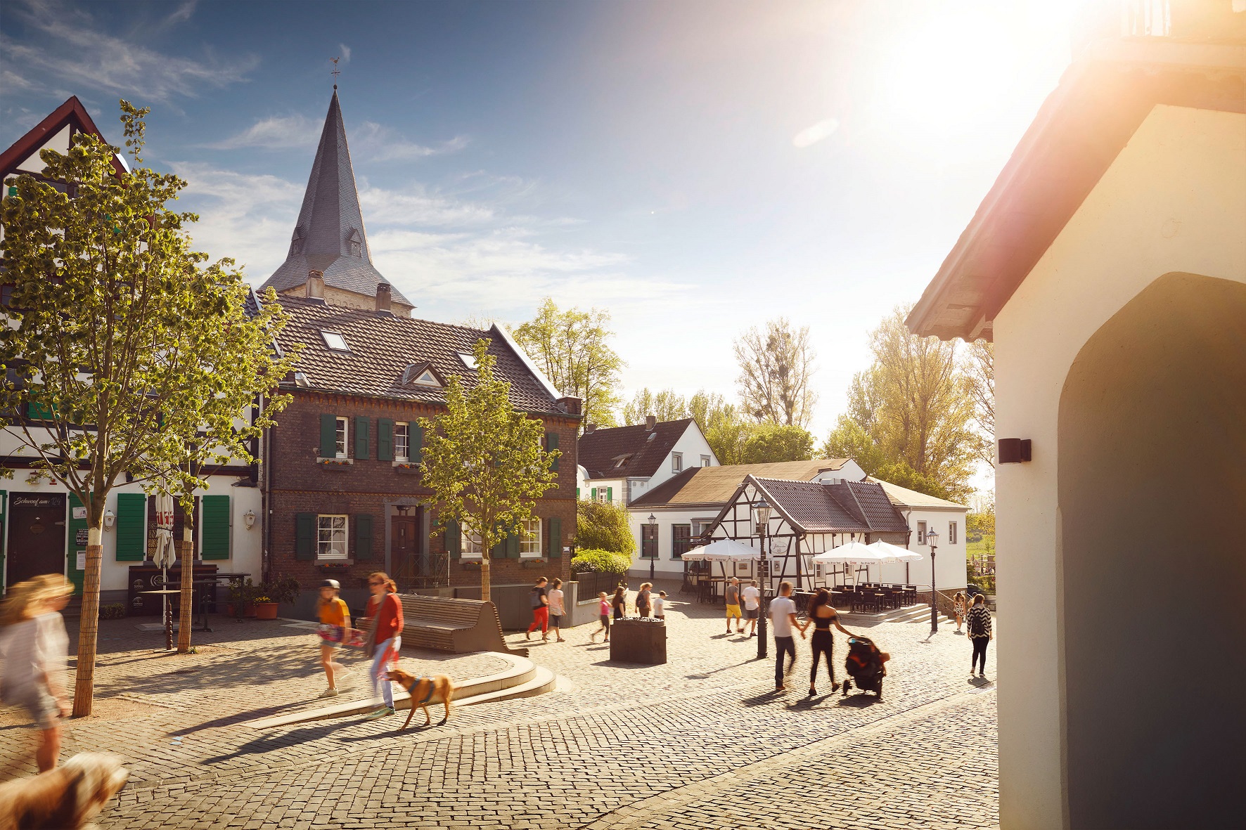 Ein Blick in die Monheimer Altstadt